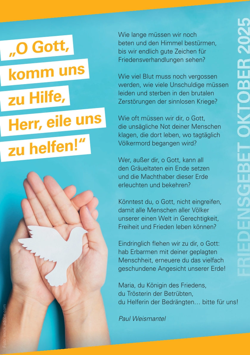 Friedensgebet von Paul Weismantel