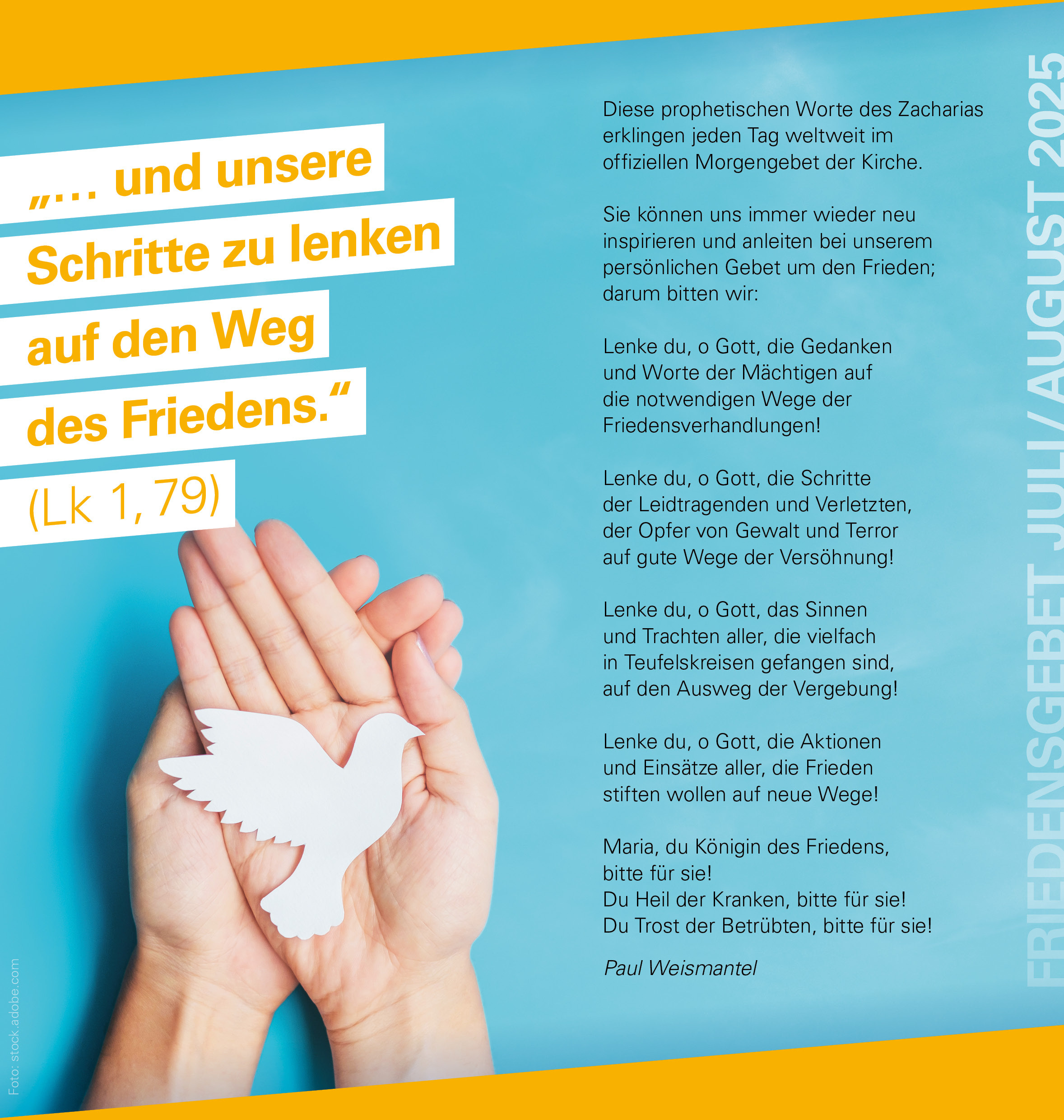 Friedensgebet von Paul Weismantel