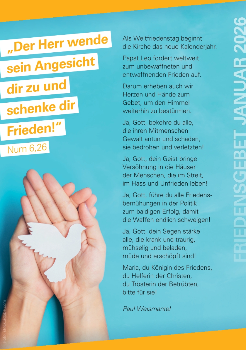 Friedensgebet von Paul Weismantel