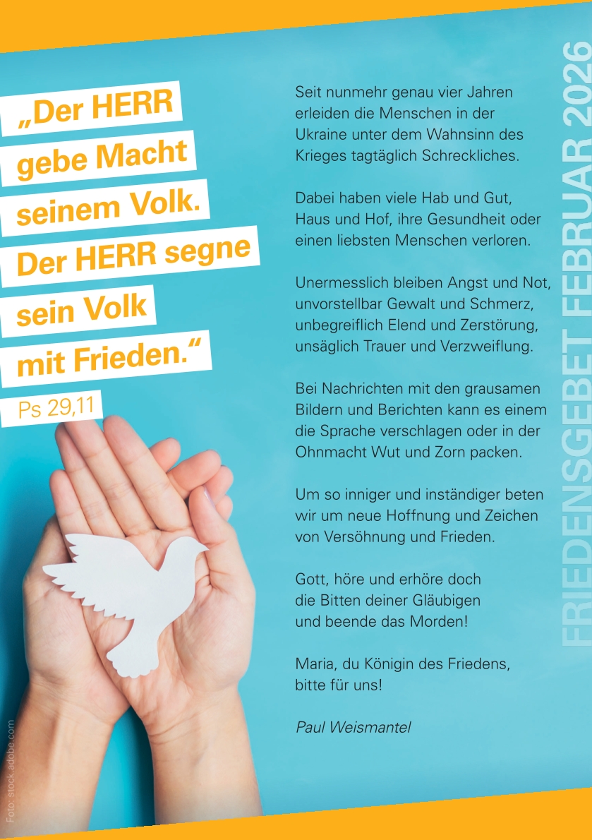 Friedensgebet von Paul Weismantel